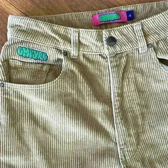Empyre Tori 90’s khaki Corduroy Skate Pants sz 4 - Picture 8 of 9